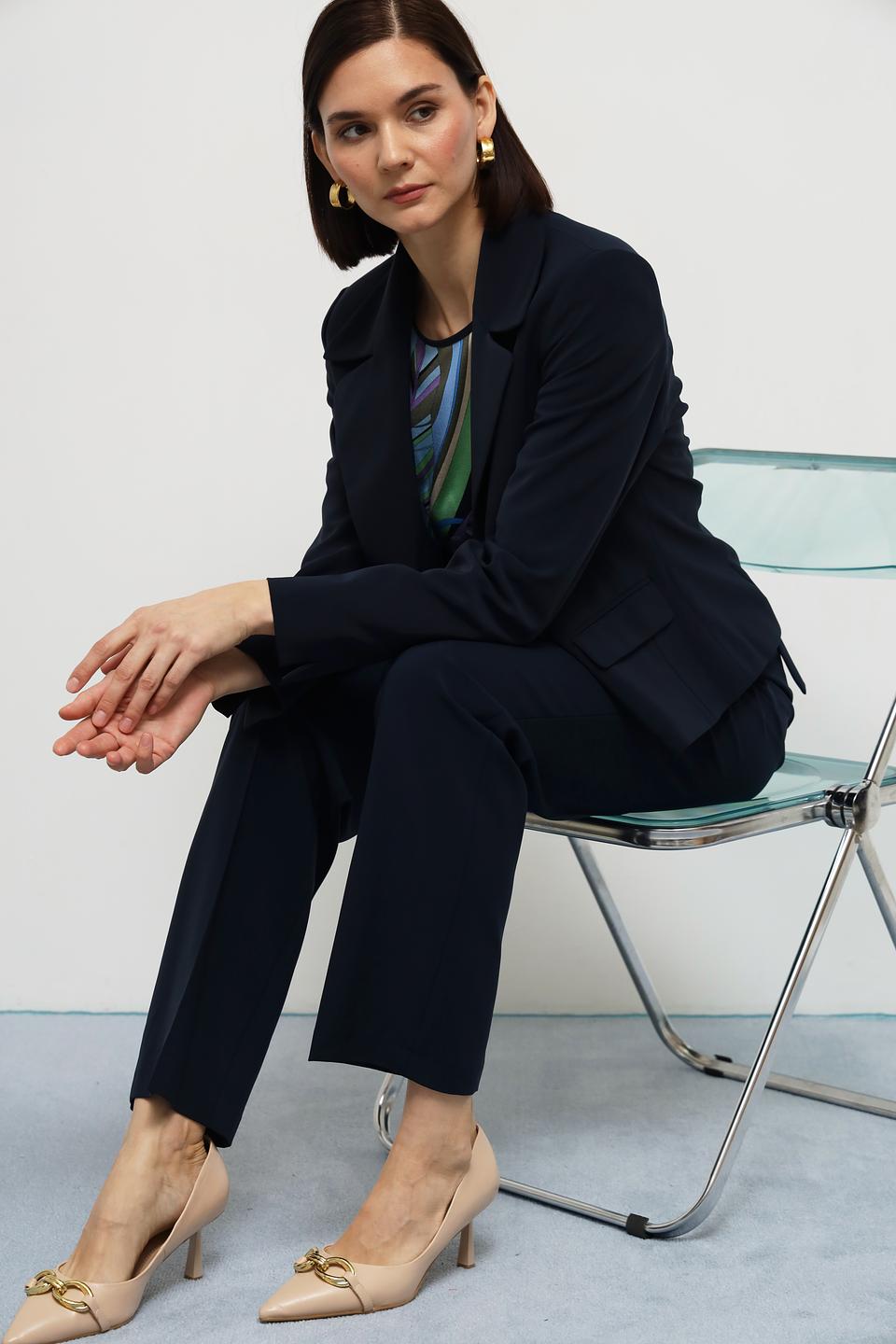 Жакет Bianca приталенный тёмно-синий