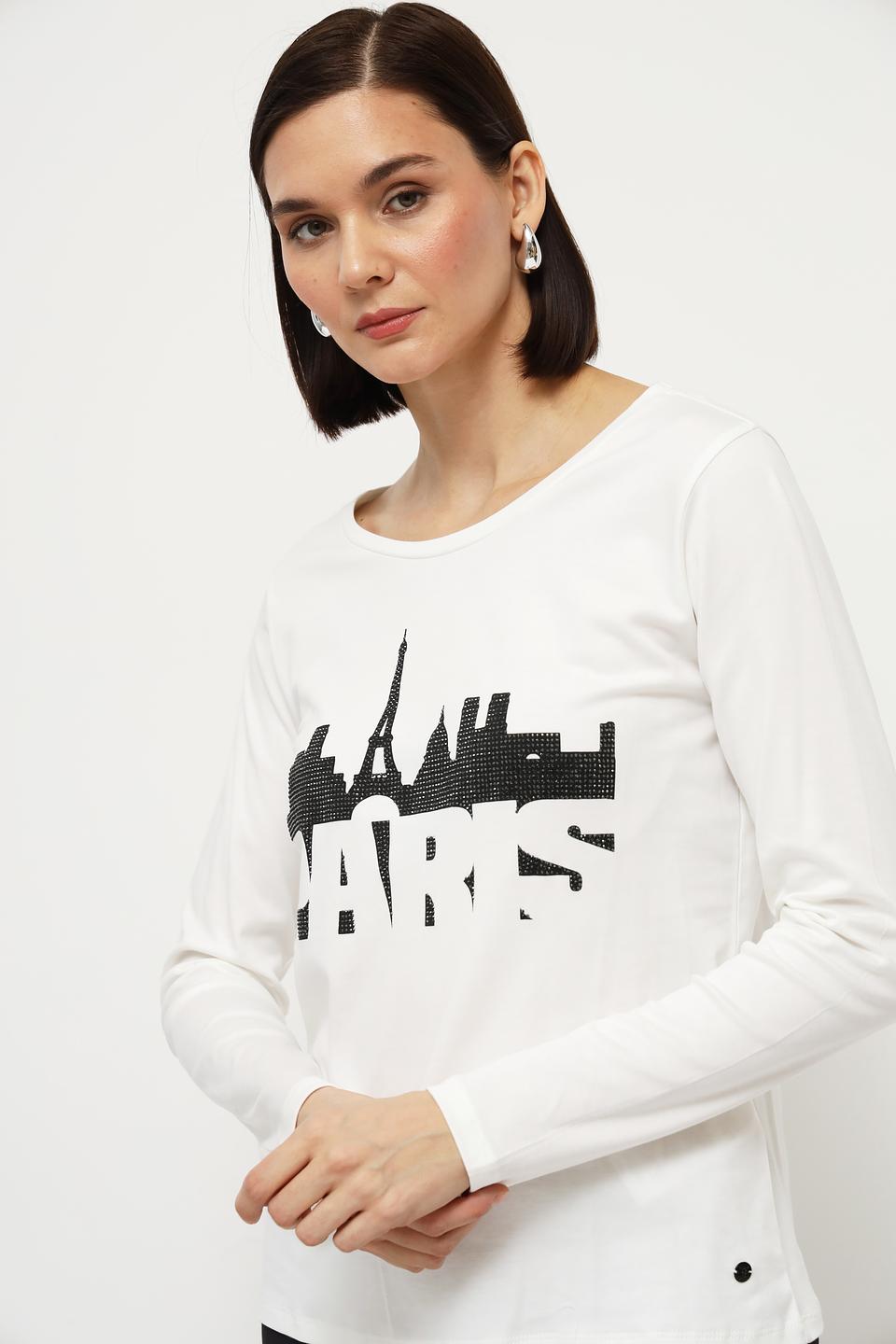 Лонгслив Monari с принтом "Париж"