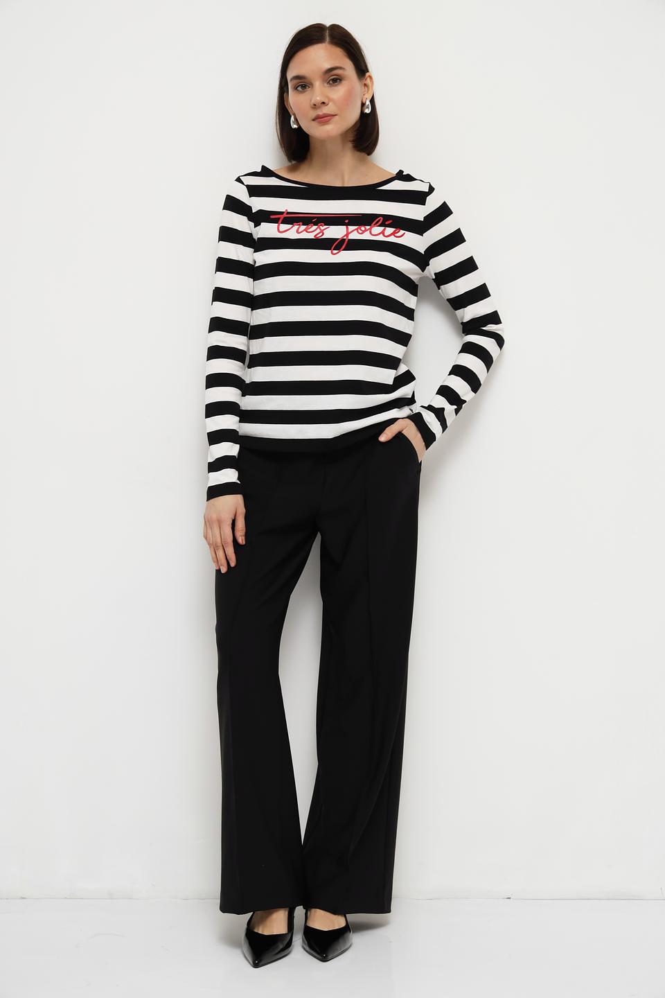 Лонгслив Monari в полоску