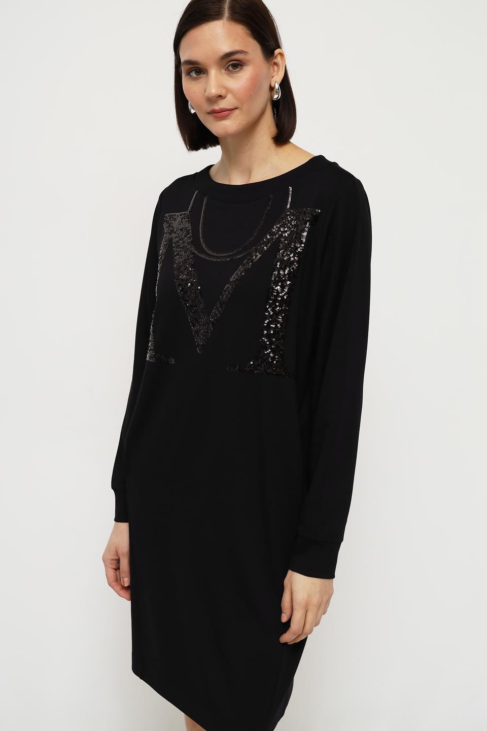 Платье Monari с пайетками чёрное