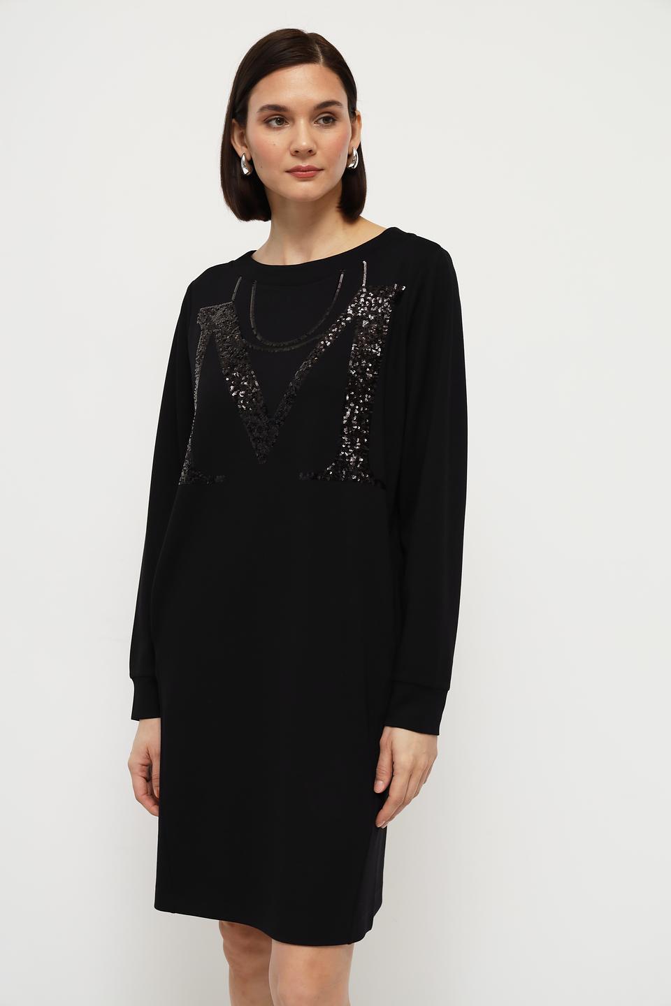 Платье Monari с пайетками чёрное