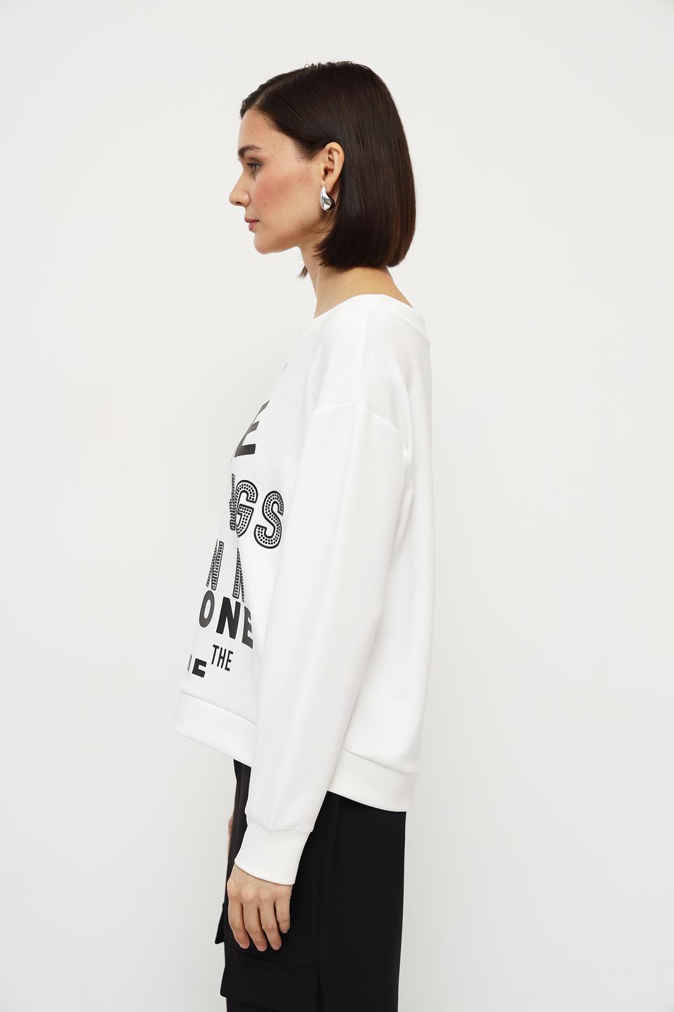 Пуловер Monari с принтом