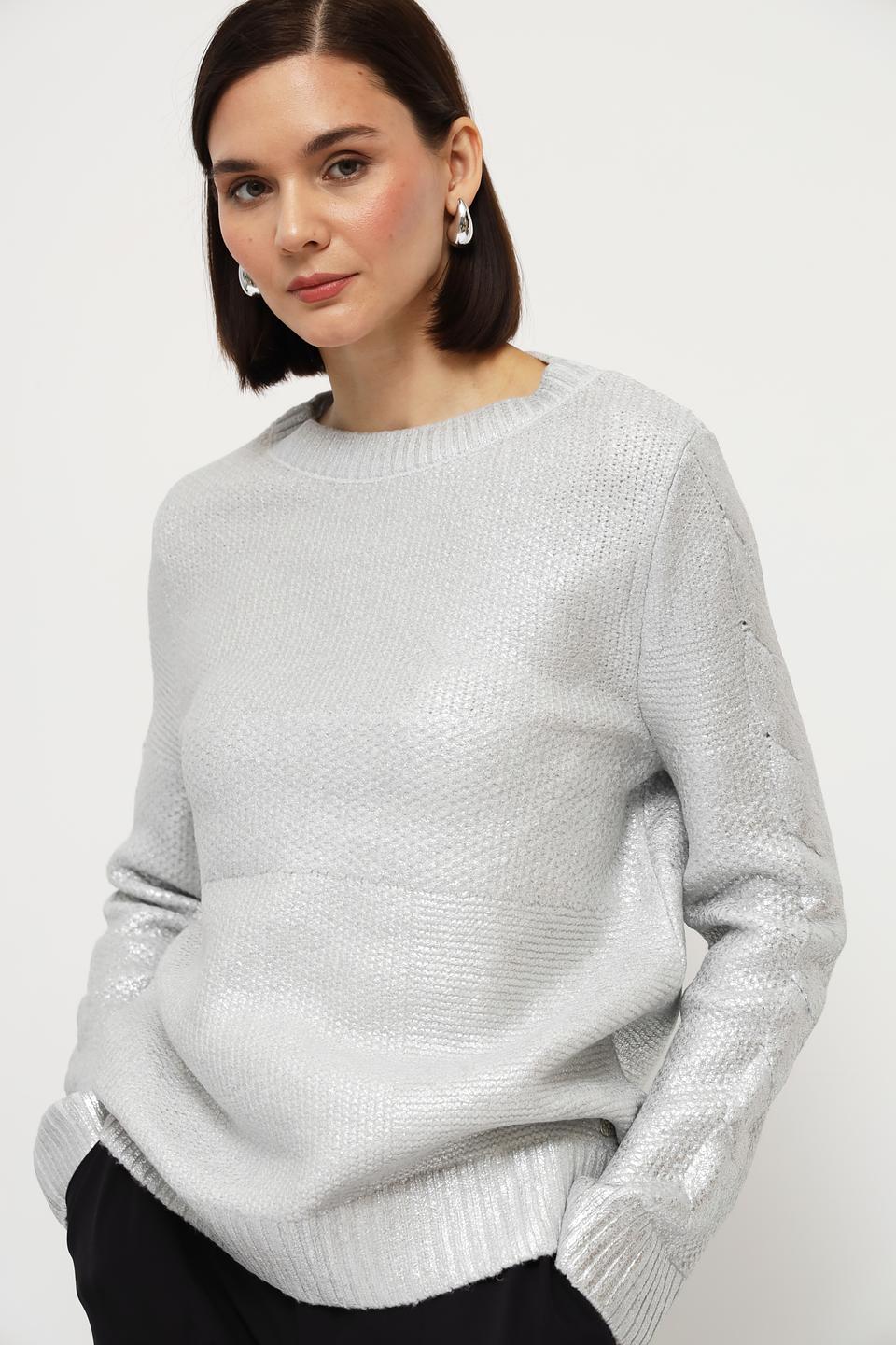Пуловер Monari серебристый