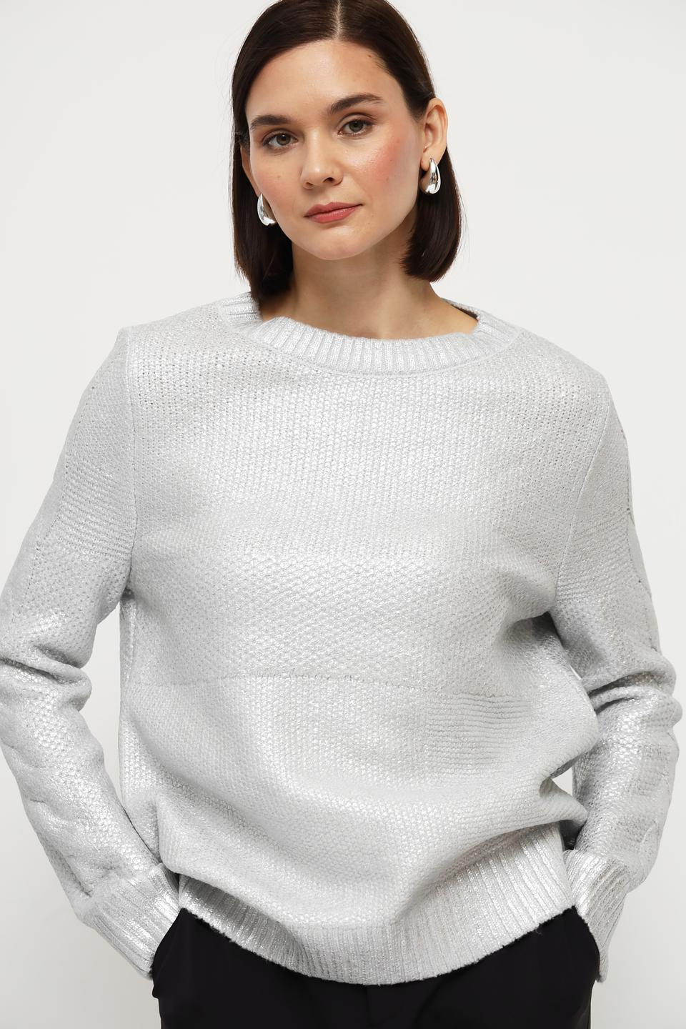 Пуловер Monari серебристый