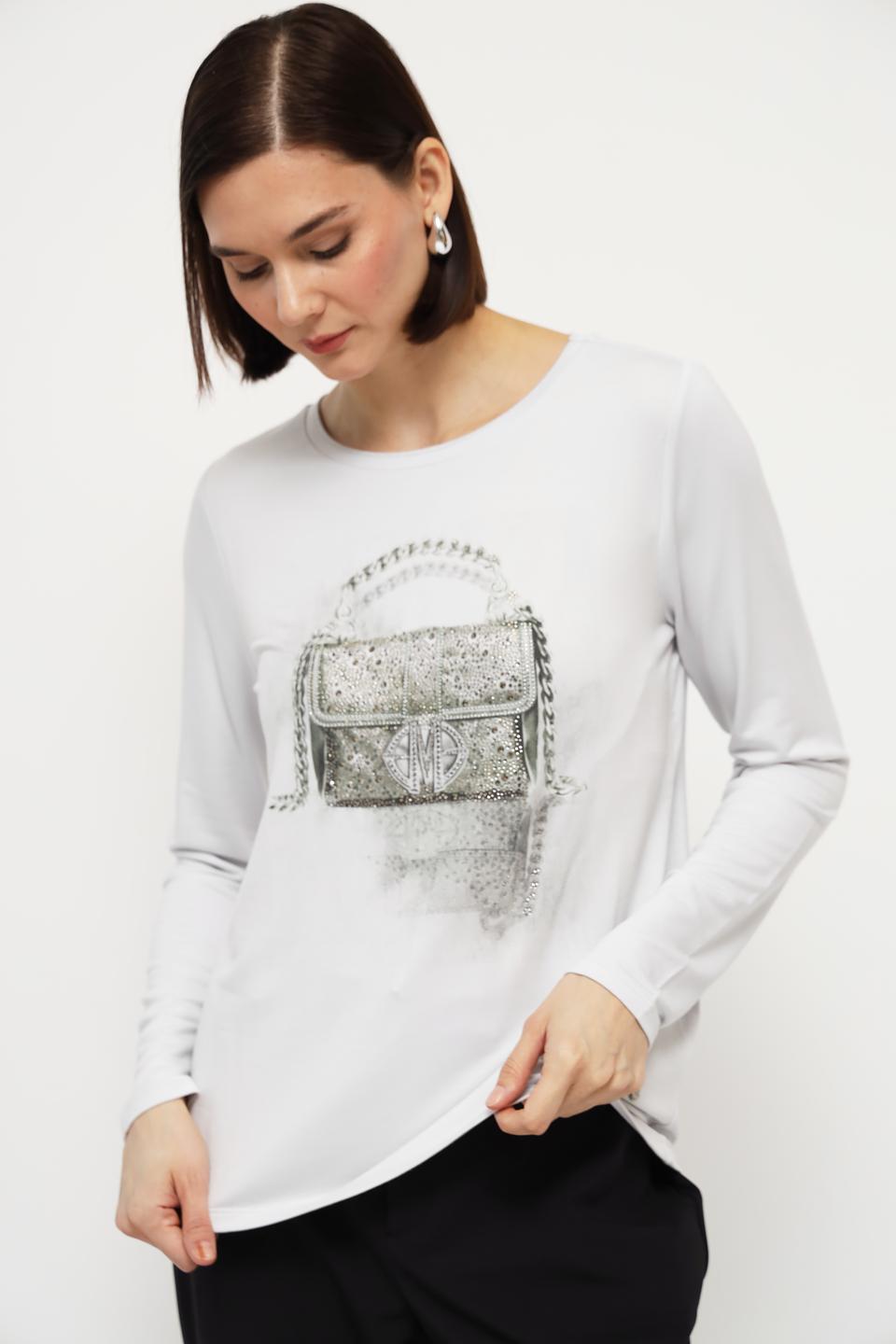 Лонгслив Monari с принтом сумки