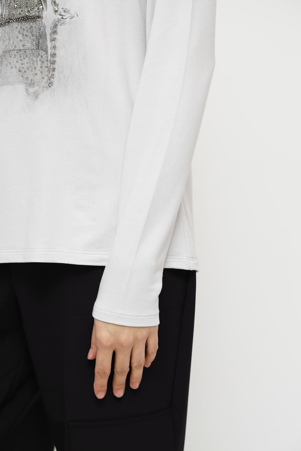 Лонгслив Monari с принтом сумки