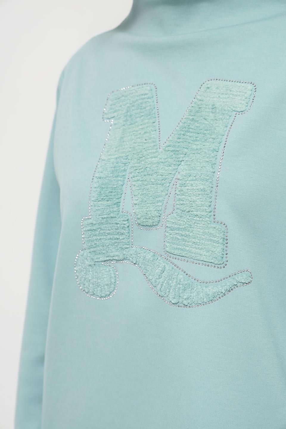 Пуловер Monari с логотипом M мятный