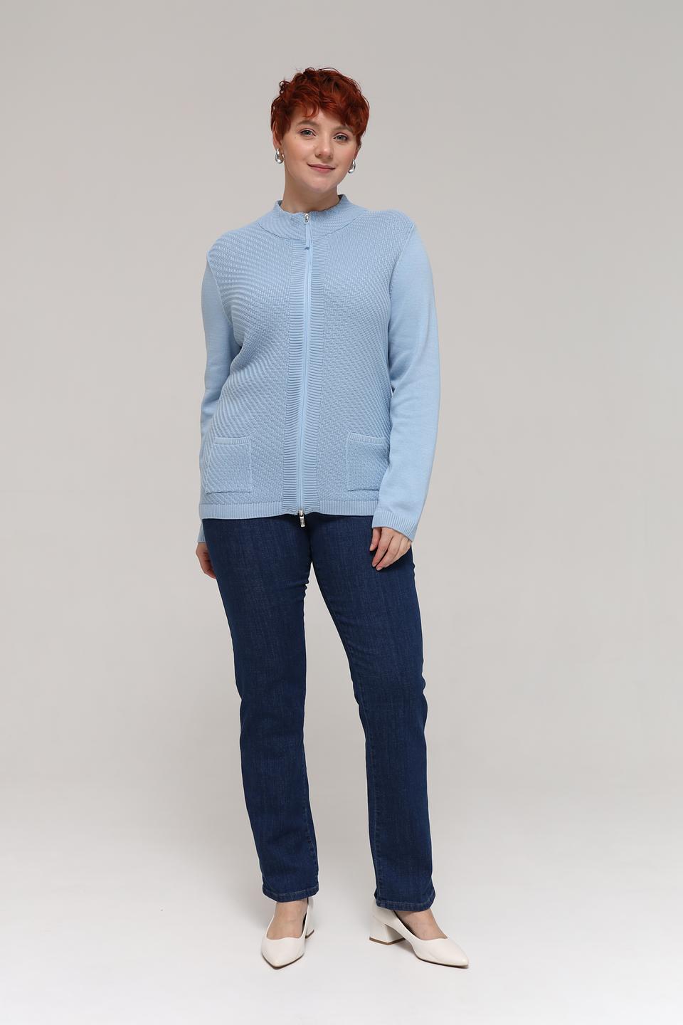 Жакет Olsen на молнии голубой