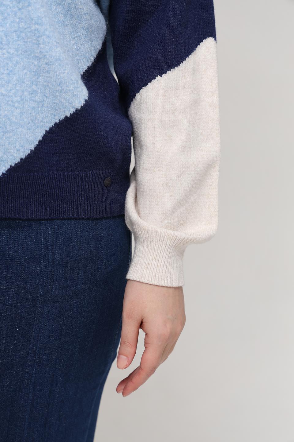 Пуловер Olsen с геометрическим рисунком