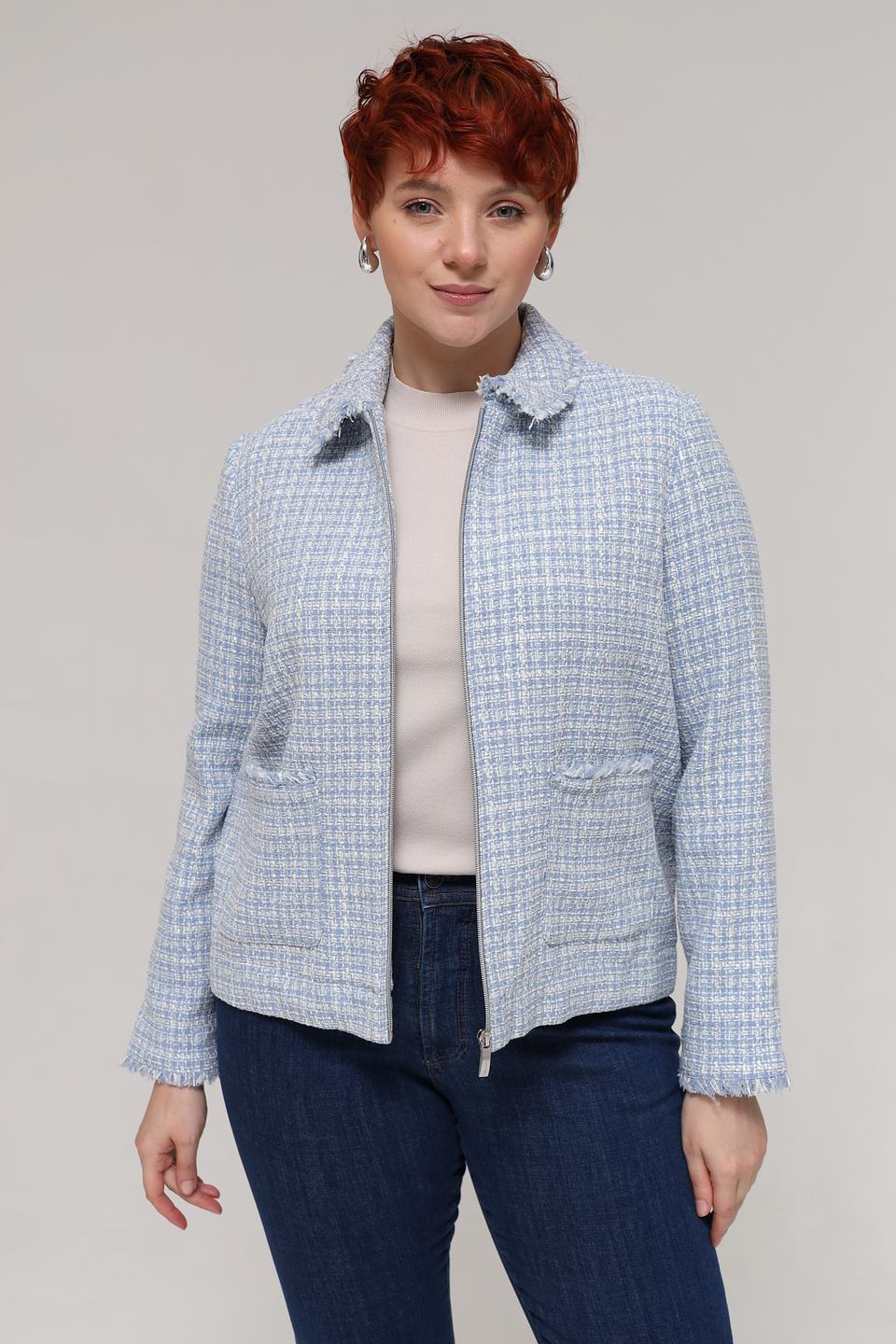 Жакет на молнии Olsen в клетку