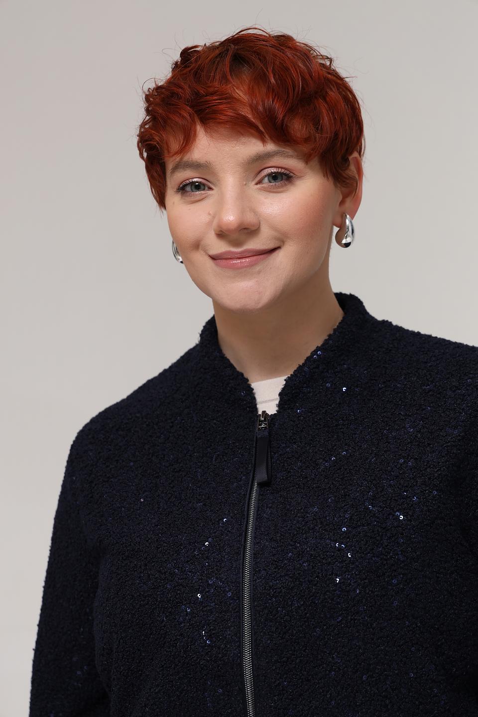 Жакет Rabe collection чёрный с блестками