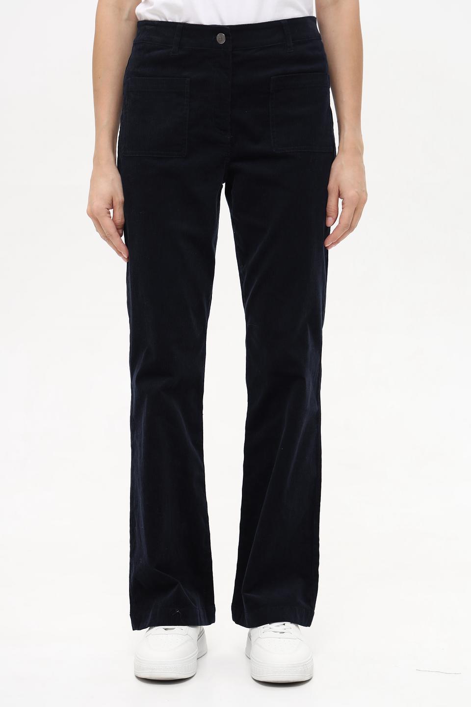 Брюки вельветовые Olsen тёмно-синие