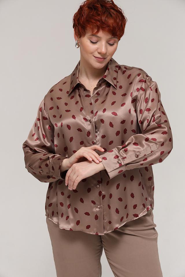 Блуза Luisa Cerano с принтом губ