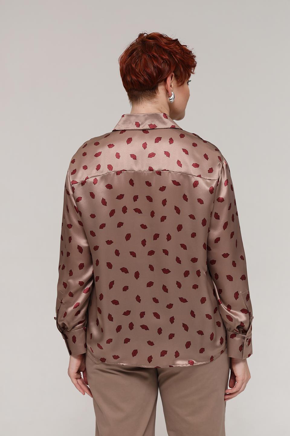 Блуза Luisa Cerano с принтом губ