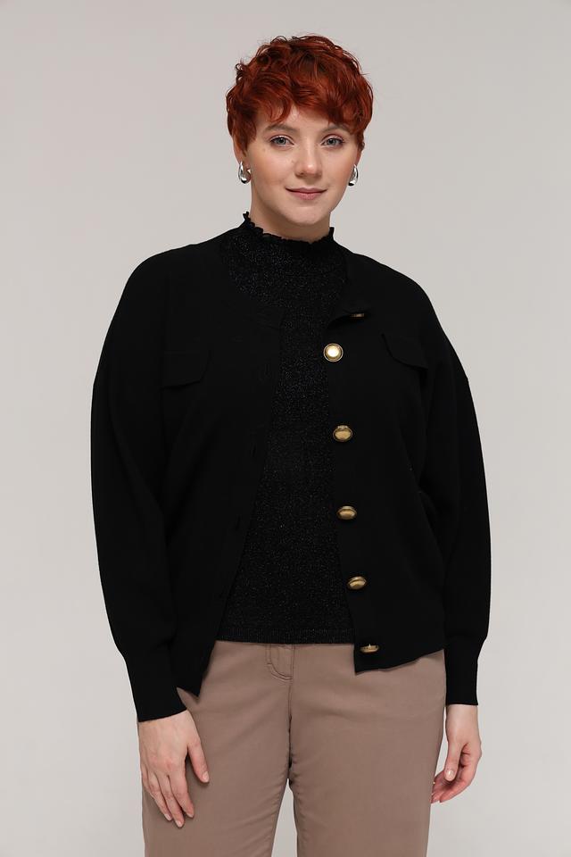 Жакет Luisa Cerano чёрный с пуговицами