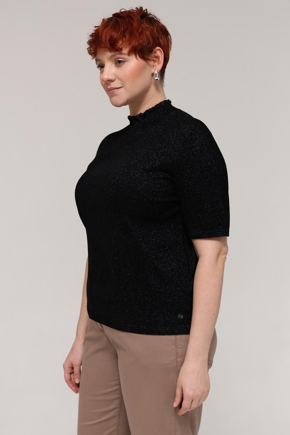 Пуловер Marc Cain с пайетками чёрный