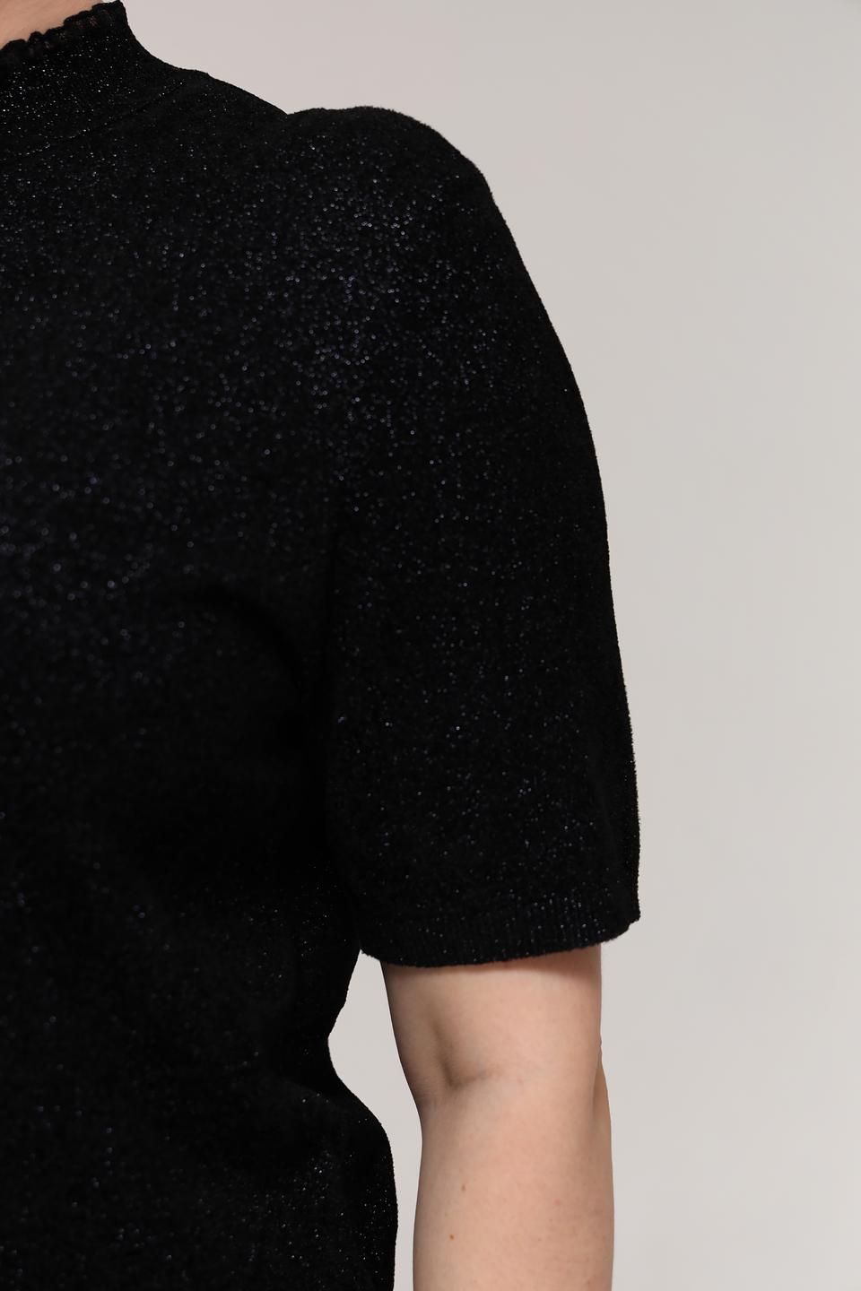 Пуловер Marc Cain с пайетками чёрный