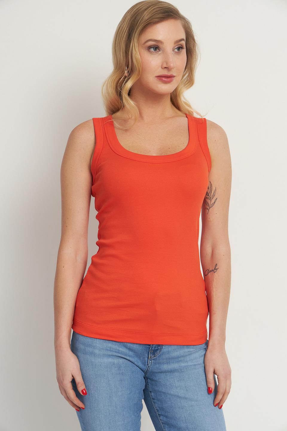 Топ Marc Cain оранжевый