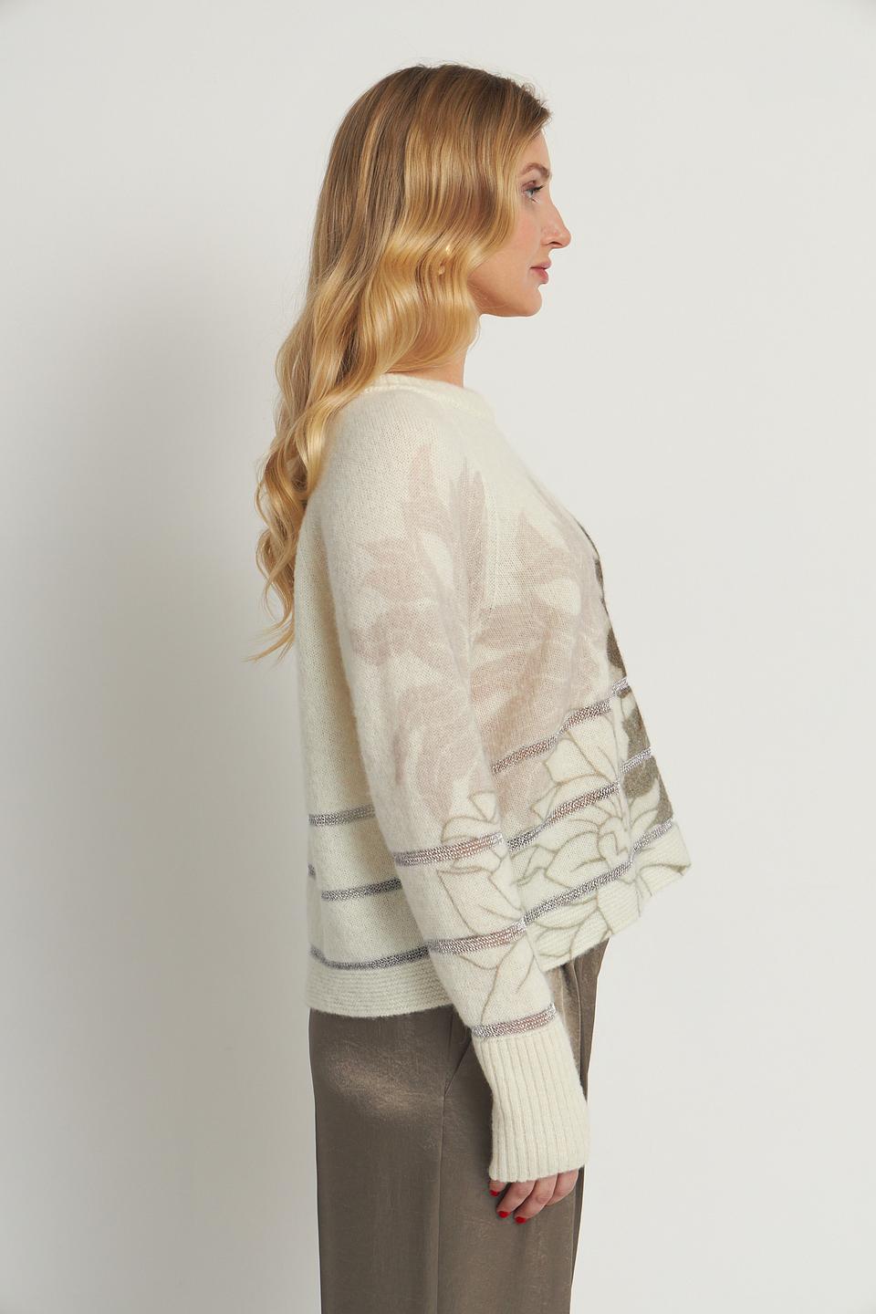 Пуловер Marc Cain с цветочным принтом