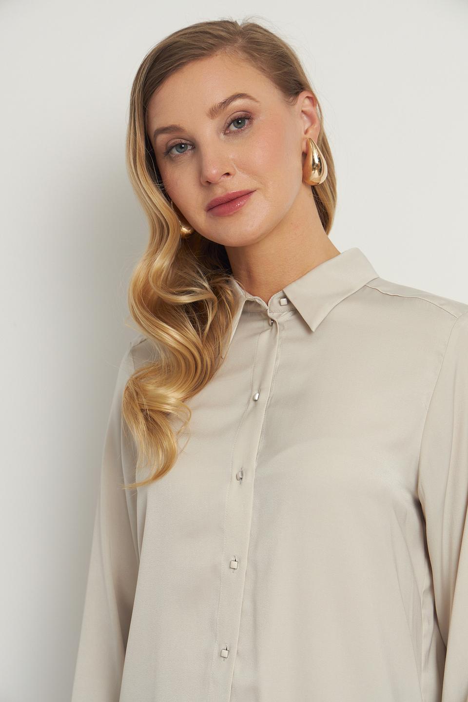 Рубашка Marc Cain бежевая