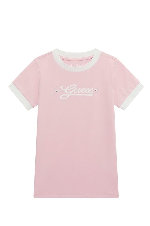 Футболка Guess для девочки, розовая