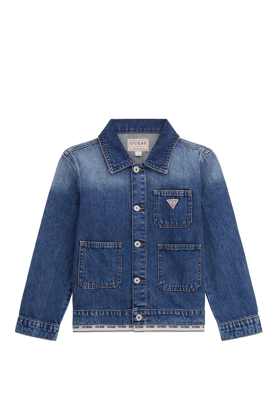 Джинсовая куртка Guess для девочки синяя