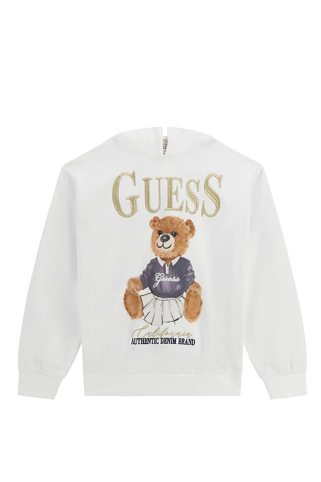 Джемпер Guess с медведем белый