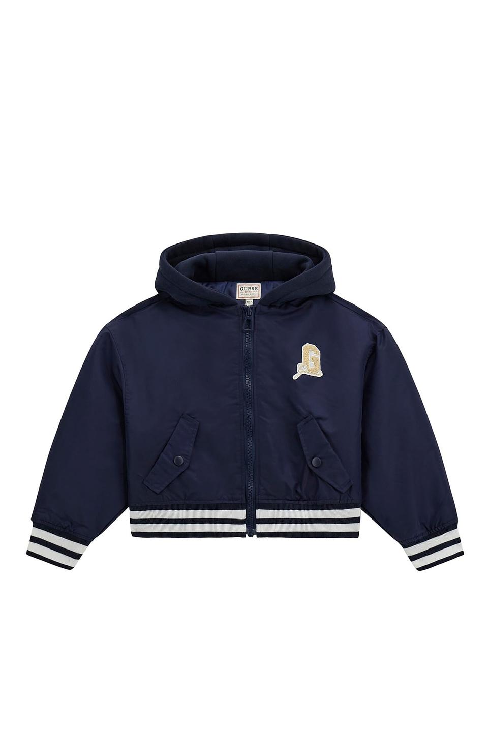 Куртка Guess дев. синяя с логотипом