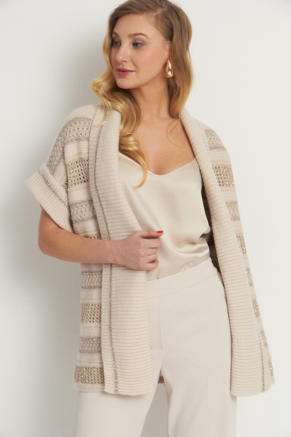 Жакет Marc Cain вязаный бежевый