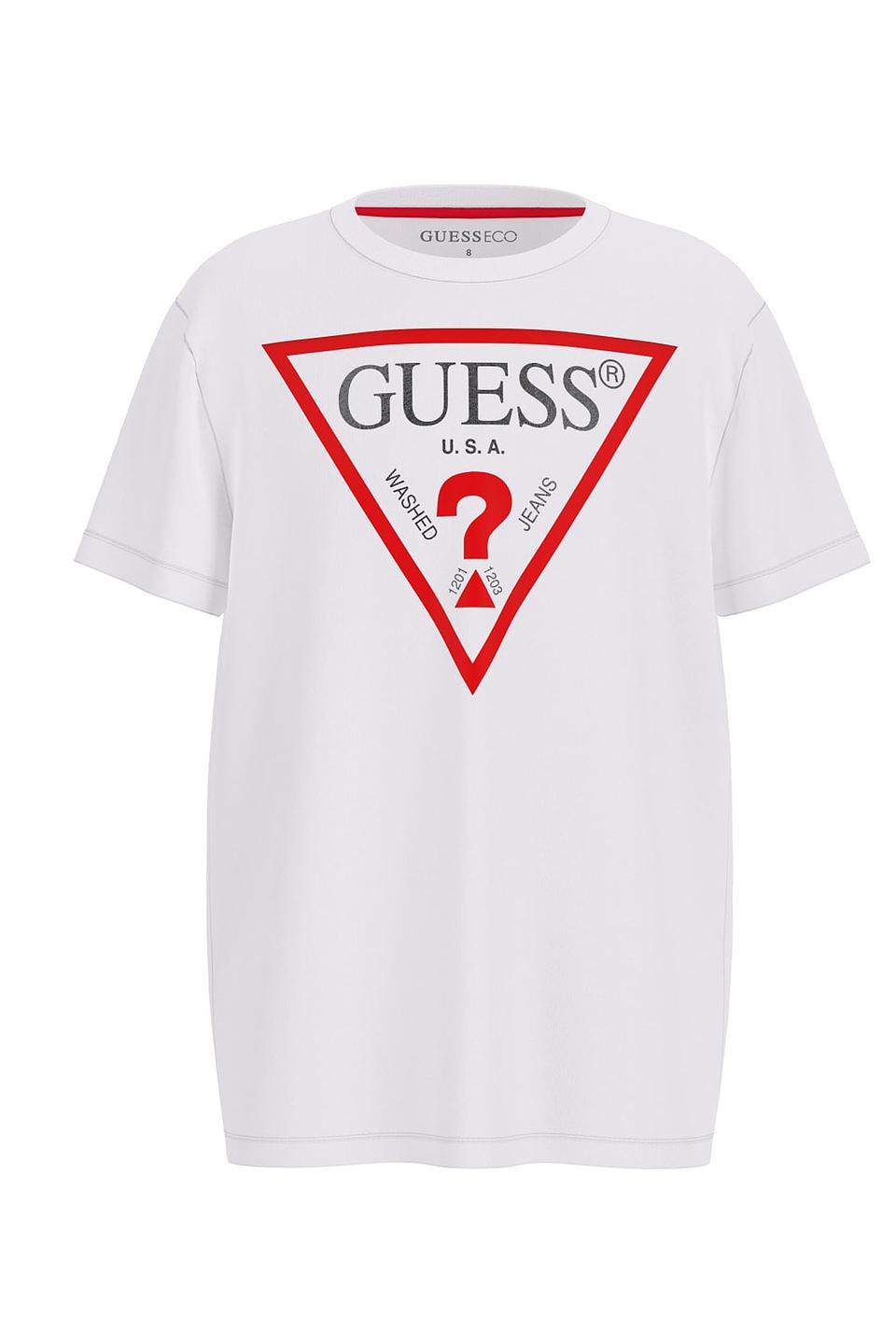 Футболка Guess логотип белый