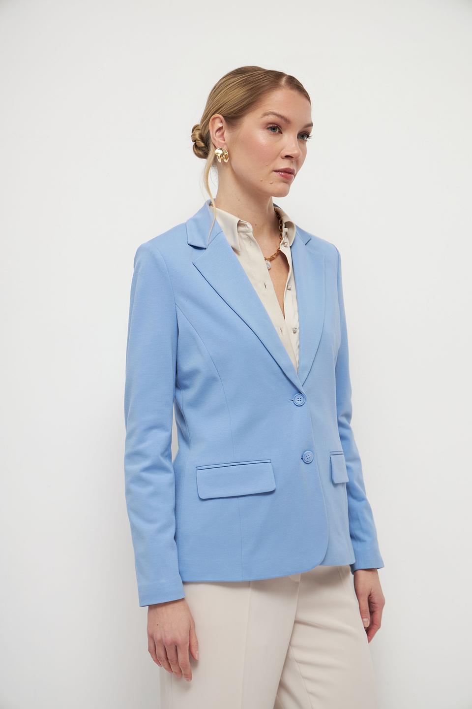 Жакет Tom Tailor голубой приталенный