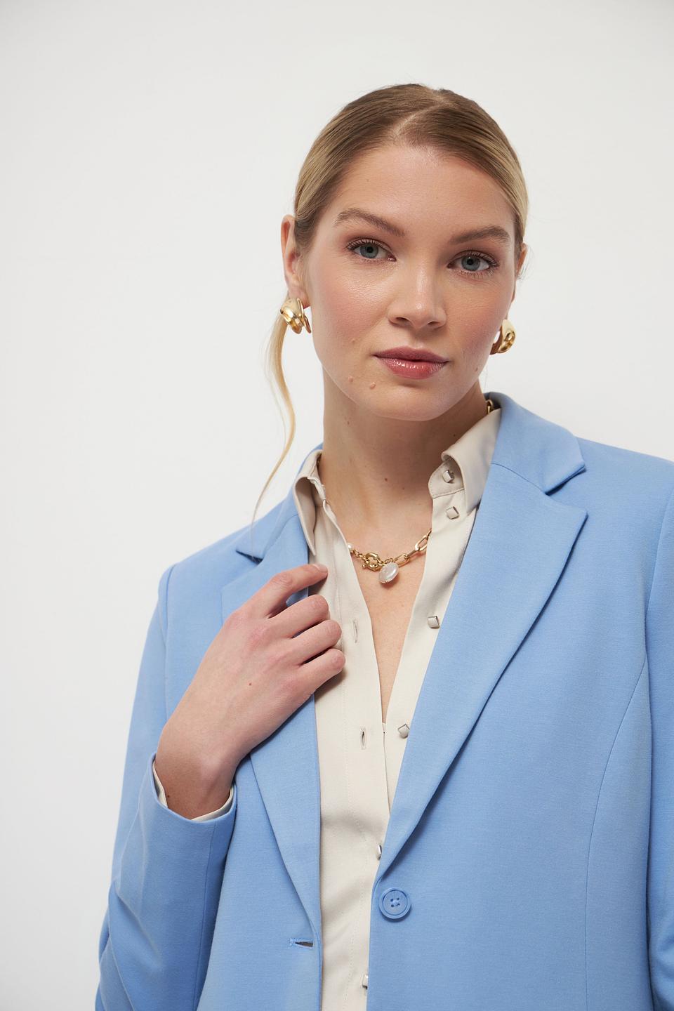 Жакет Tom Tailor голубой приталенный