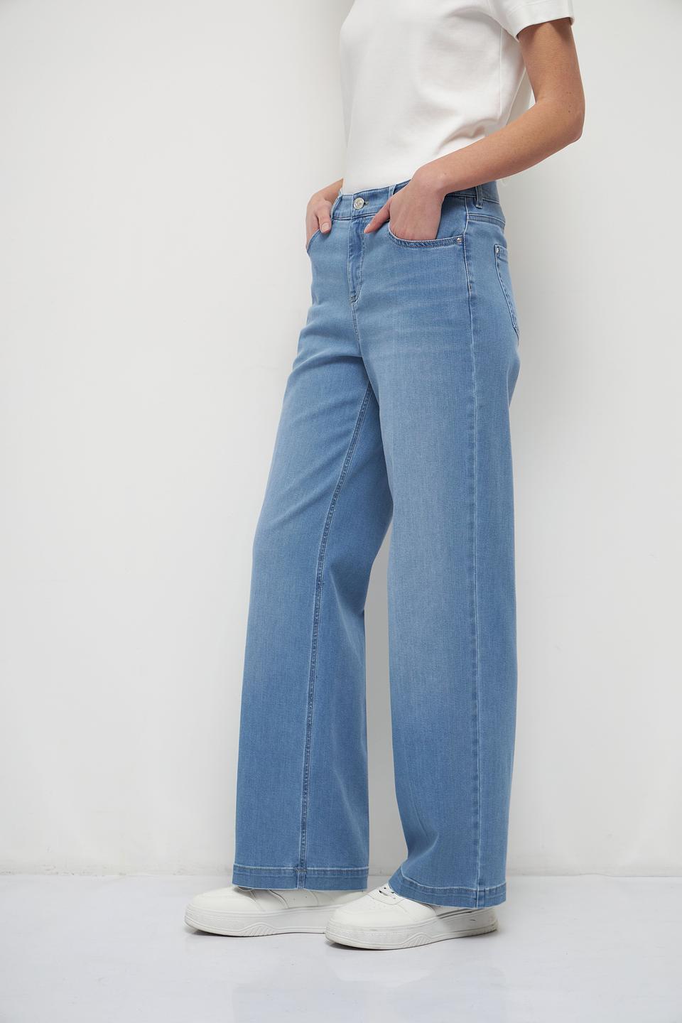 Джинсы Gardeur широкие голубые