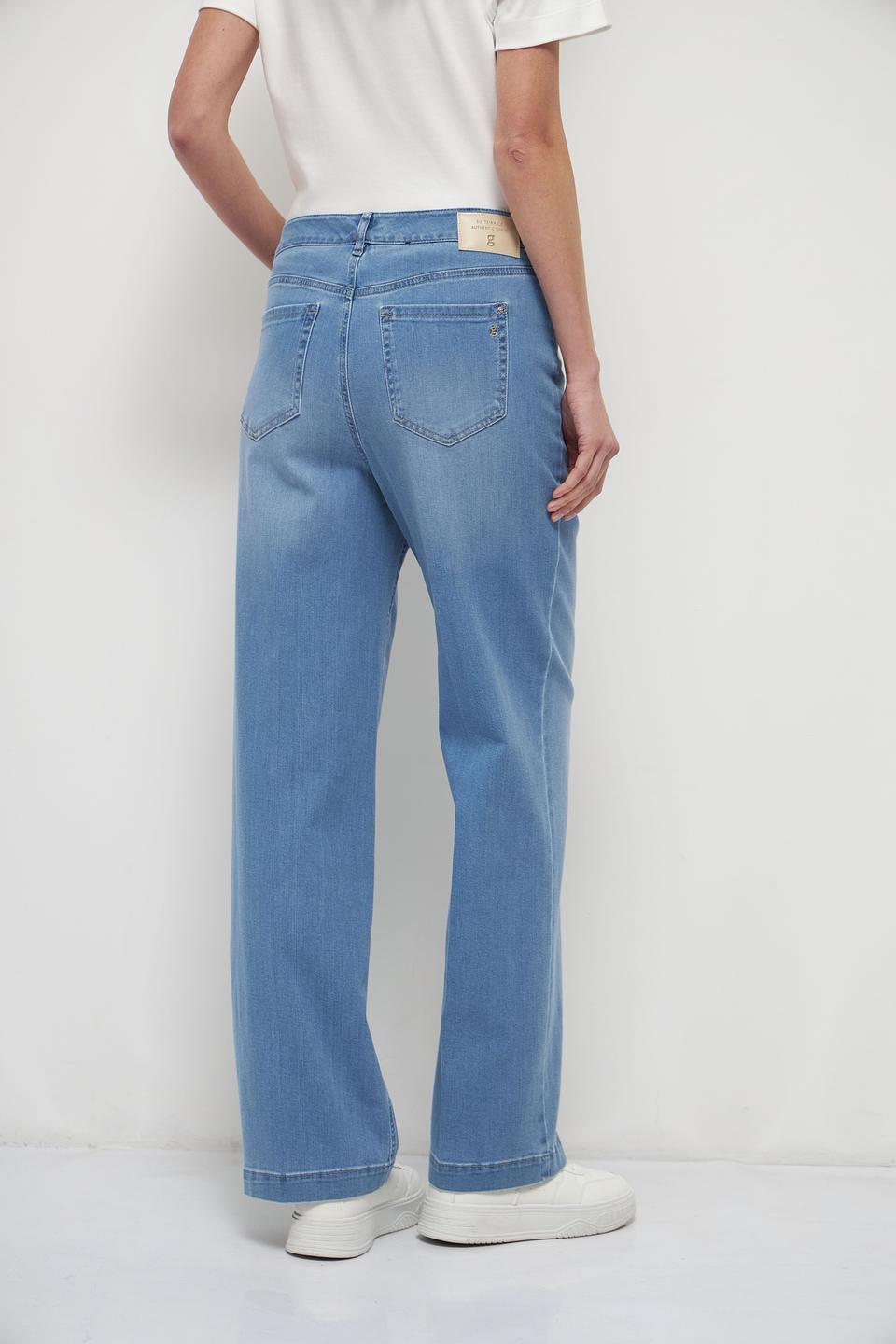 Джинсы Gardeur широкие голубые