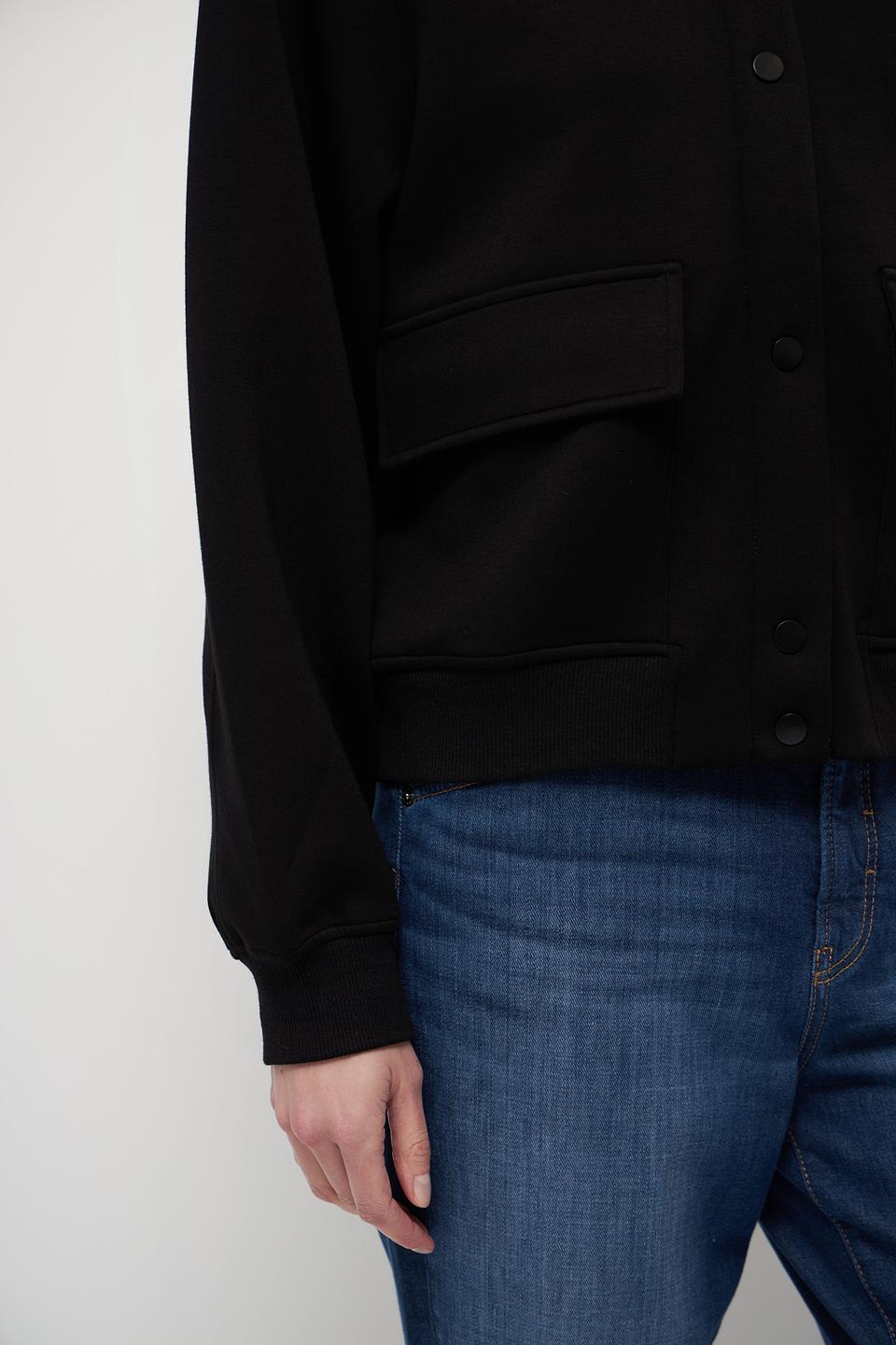 Жакет Oui чёрный бомбер