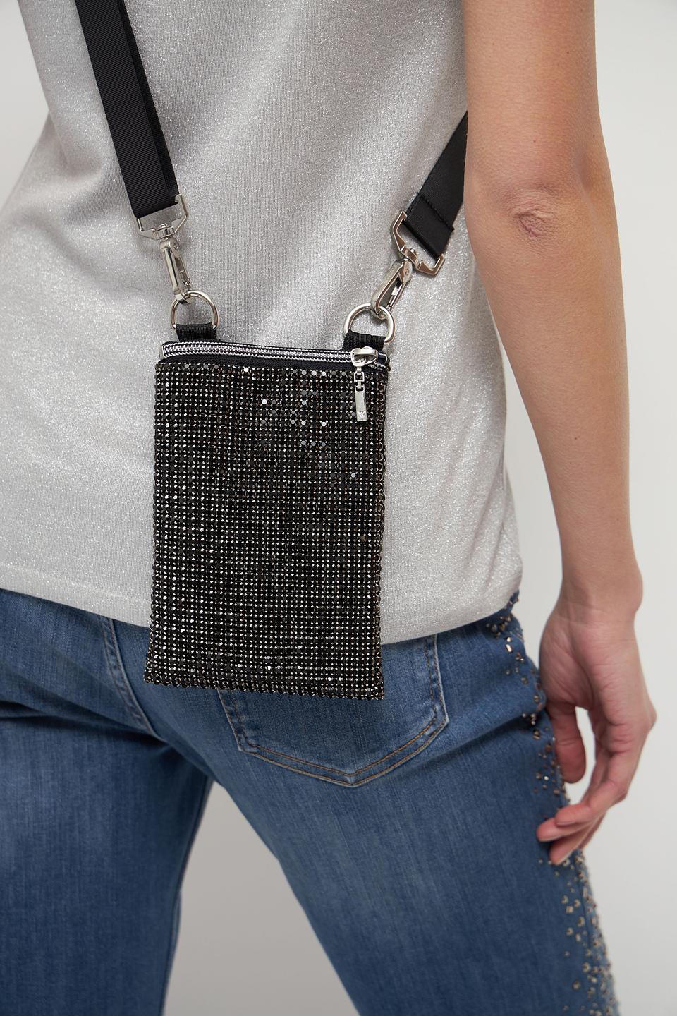 Сумка Monari с кристаллами чёрная