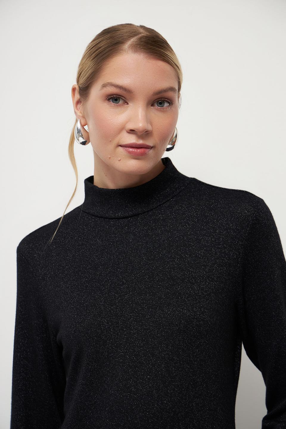 Водолазка Lecomte с блестками черная