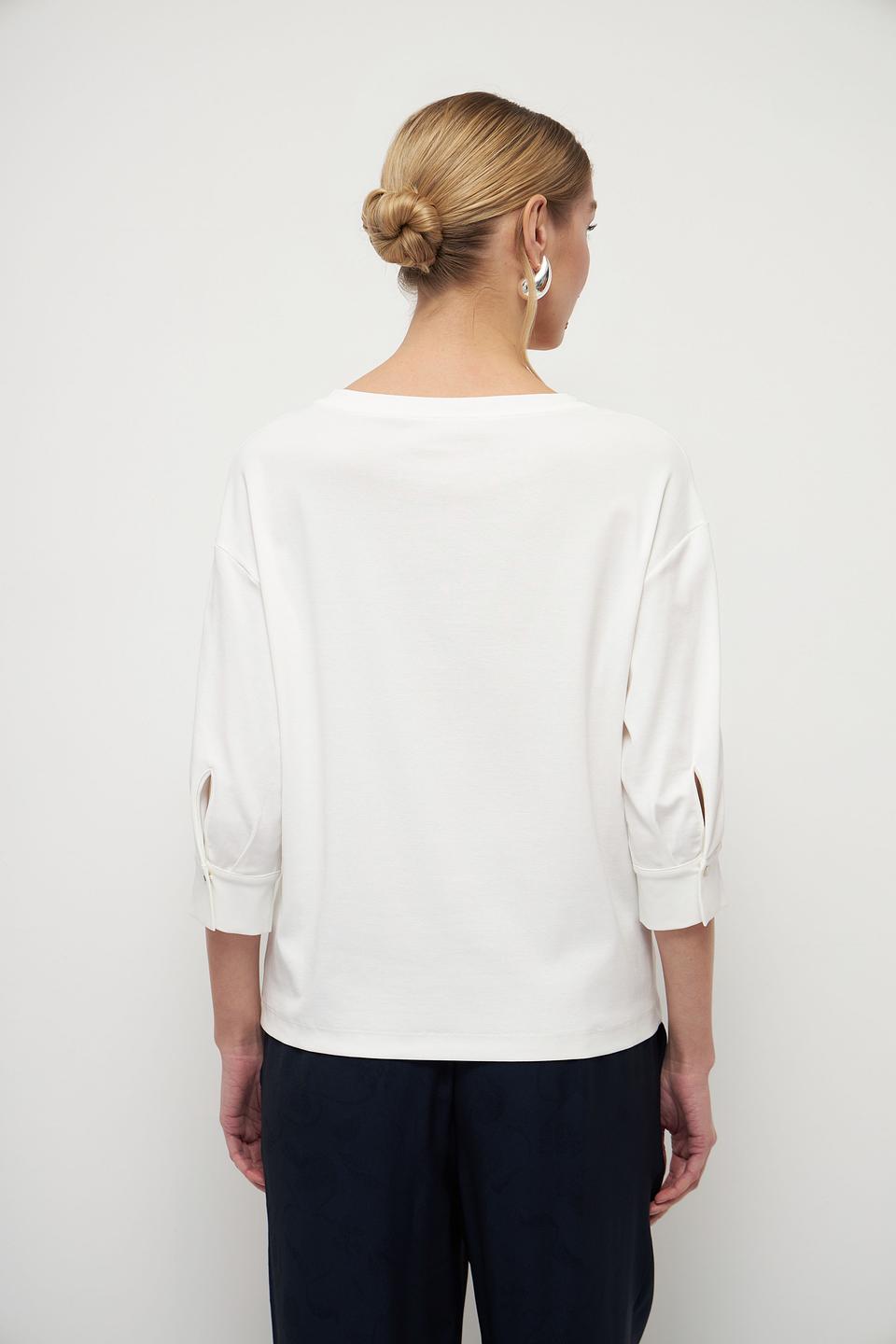 Блуза Marc Cain белый с рукавом 3/4