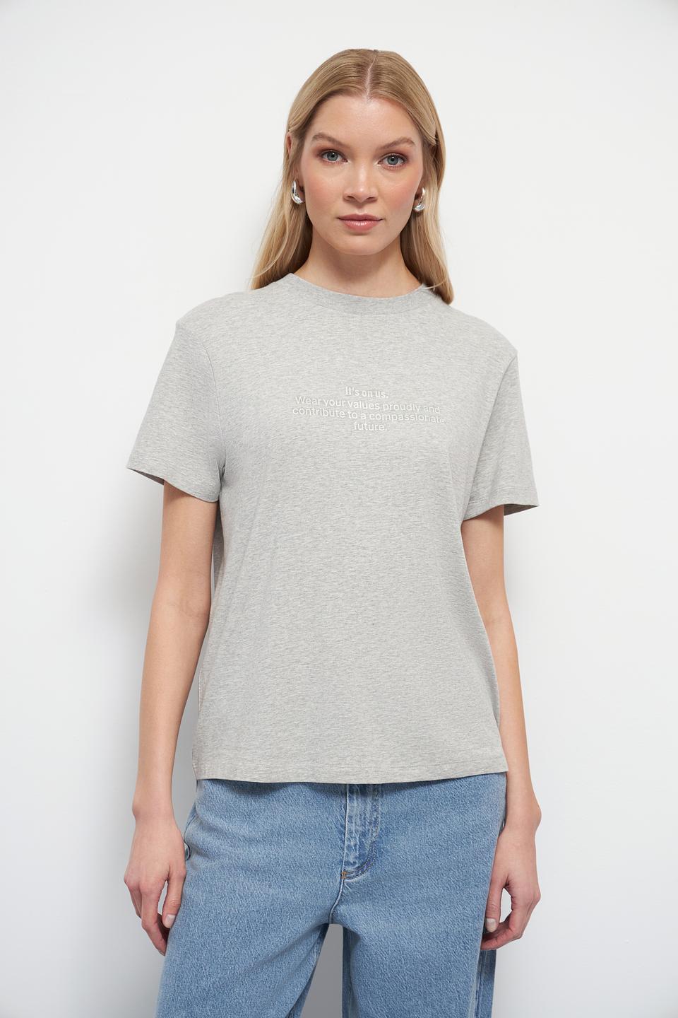 Футболка Marc O Polo серая с принтом