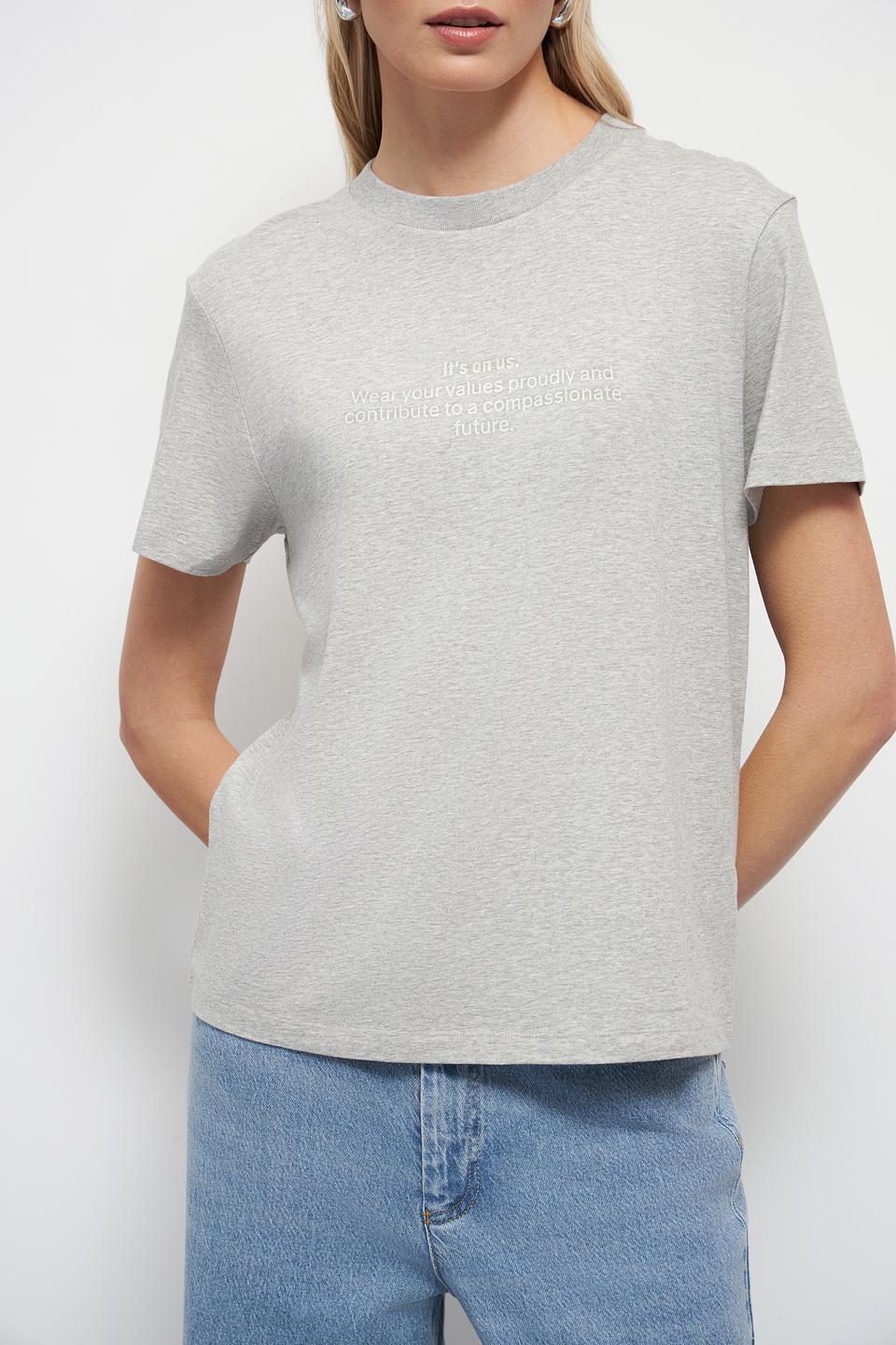 Футболка Marc O Polo серая с принтом