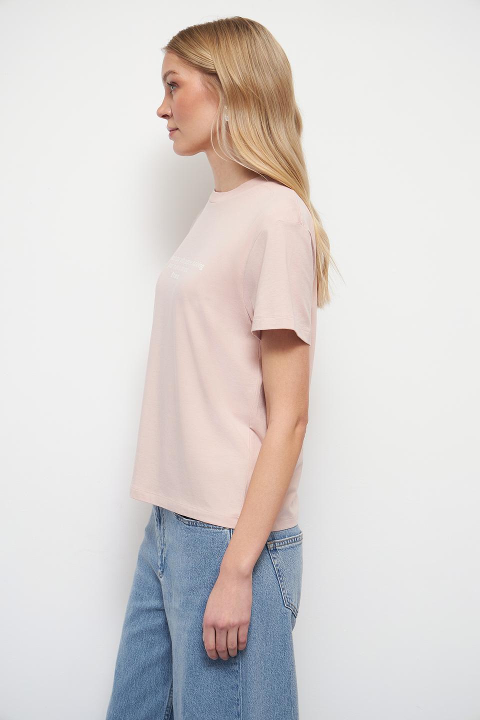 Футболка Marc O Polo с принтом розовая