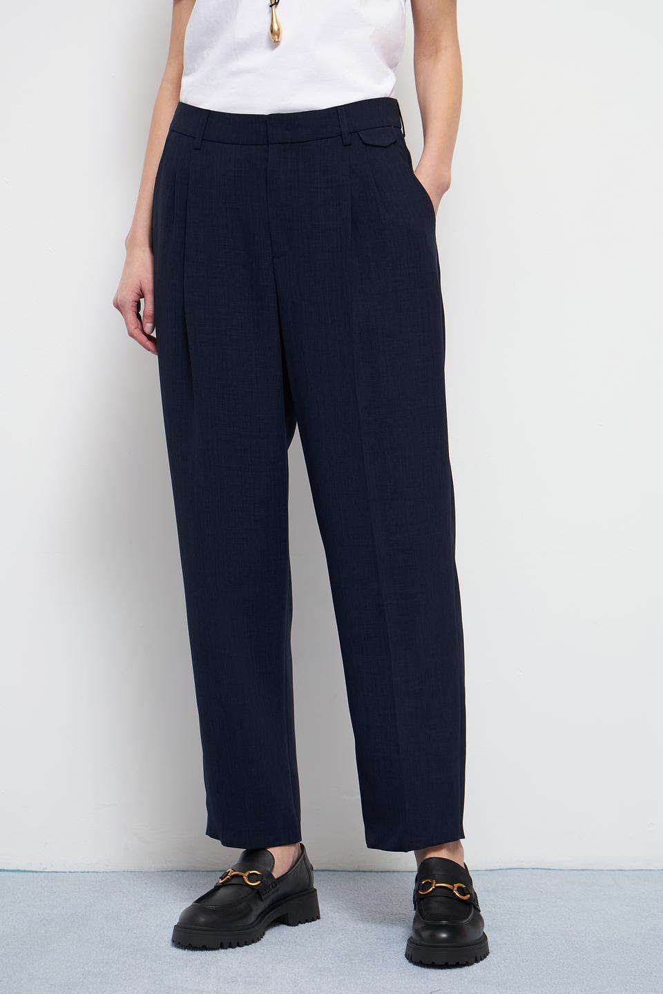 Брюки классические Oui тёмно-синие