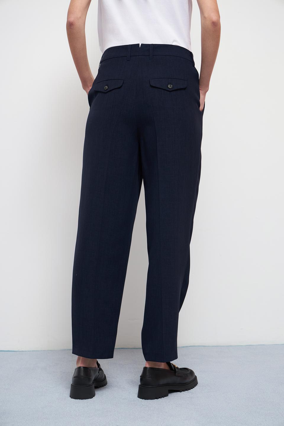 Брюки классические Oui тёмно-синие