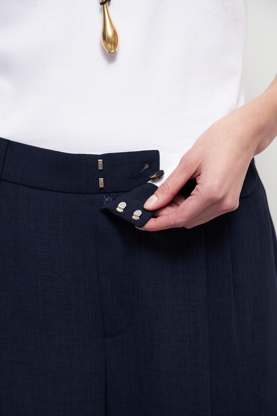 Брюки классические Oui тёмно-синие