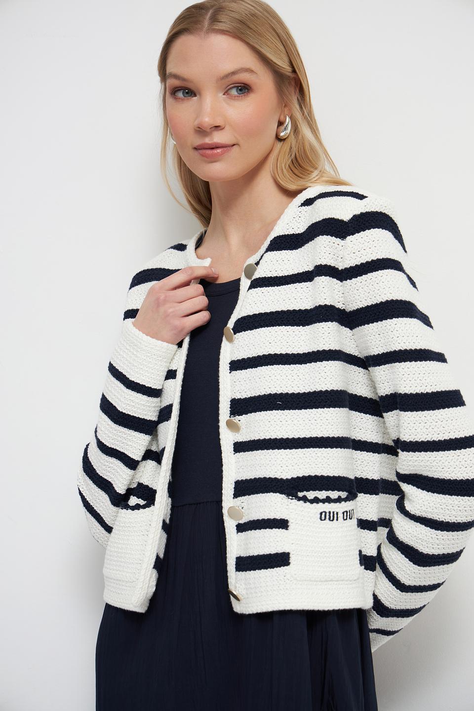 Жакет Oui в полоску