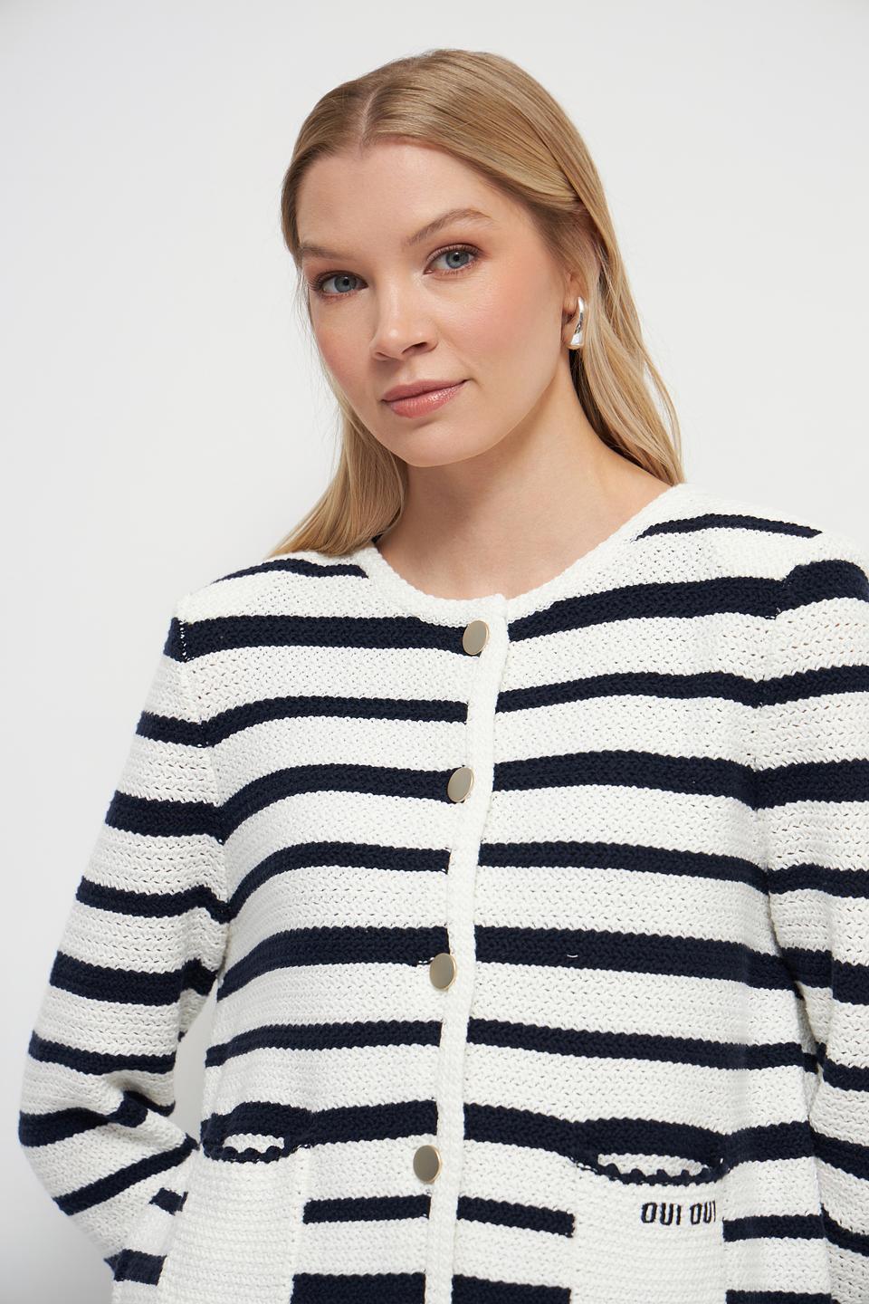 Жакет Oui в полоску