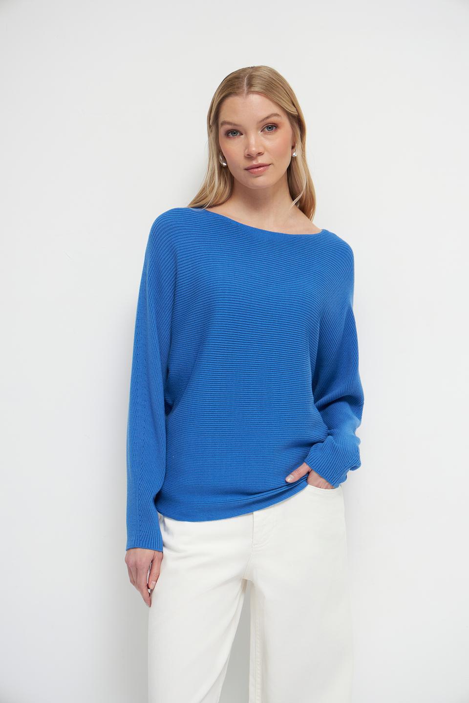 Пуловер Oui женский лазурный