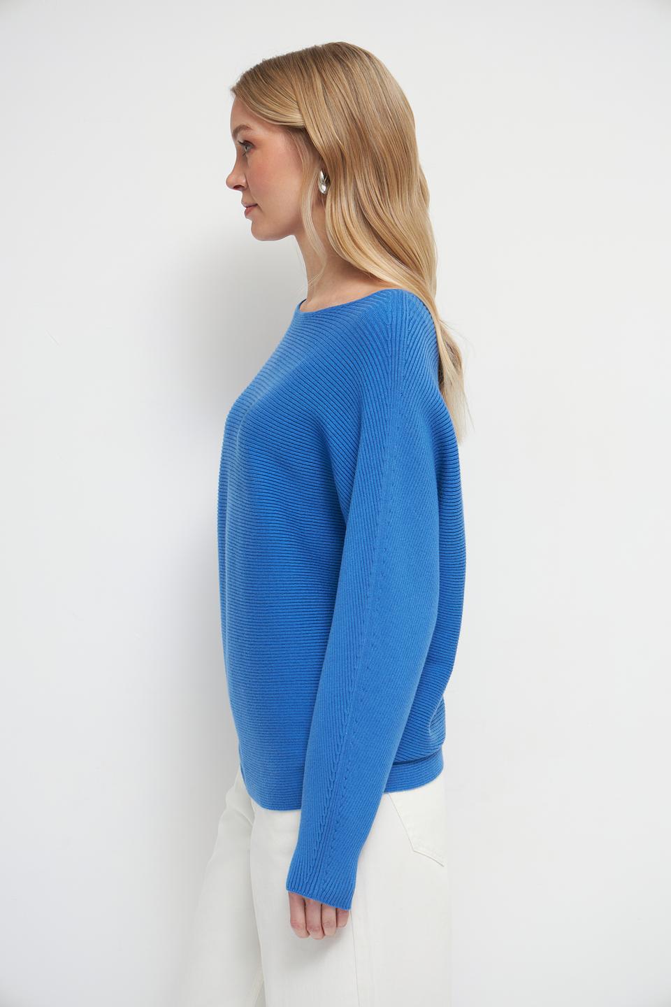Пуловер Oui женский лазурный
