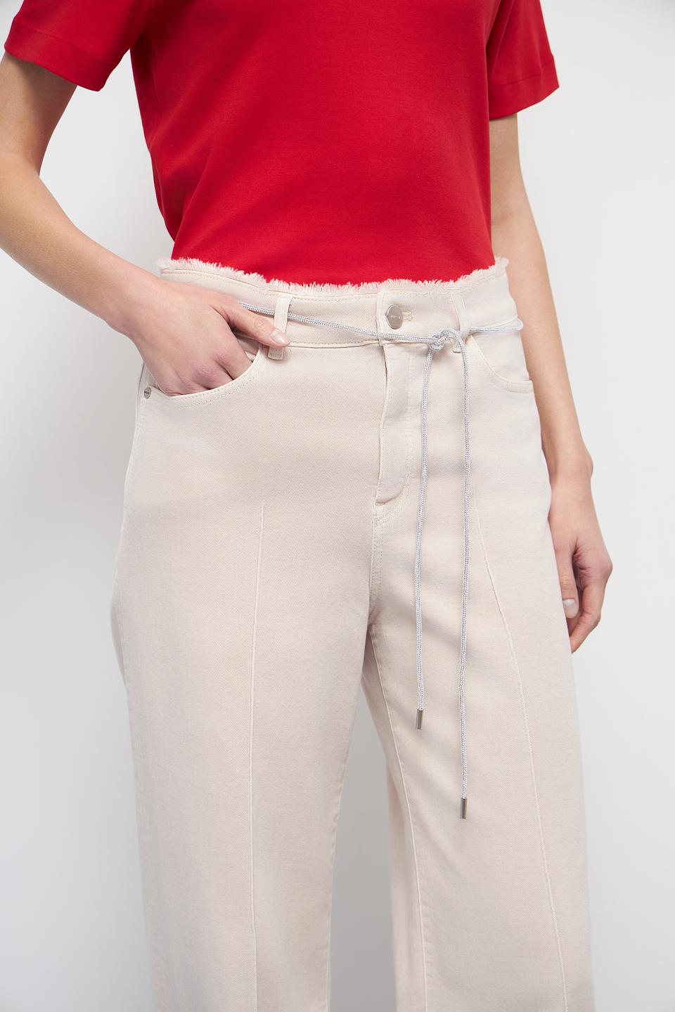 Джинсы Marc Cain бежевые с завязками