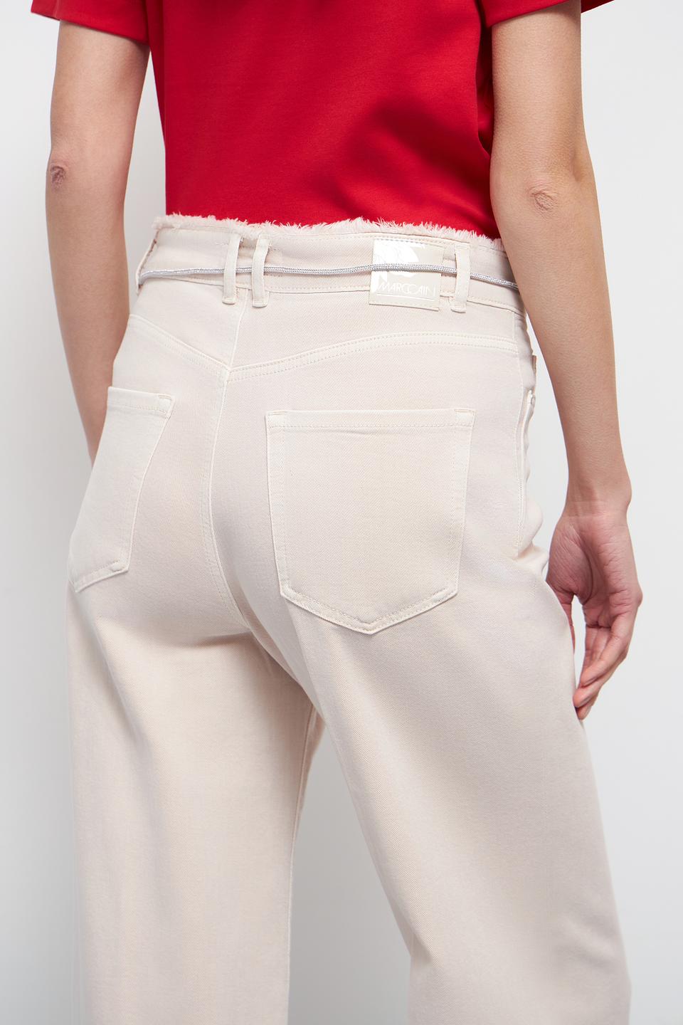 Джинсы Marc Cain бежевые с завязками